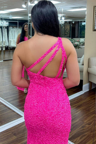 Vestido largo de lentejuelas, corte ajustado, ideal para fiestas de graduación SYP106