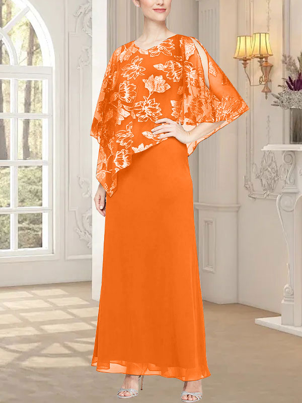 Robe longue en maille pailletée avec corsage asymétrique original 