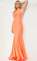 Robe de bal orange à col montant SYP74