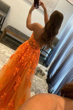 Vestidos de fiesta con escote corazón de tul y apliques de encaje