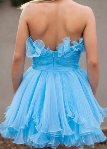 Short Strapless Homecoming Dresses SYH92