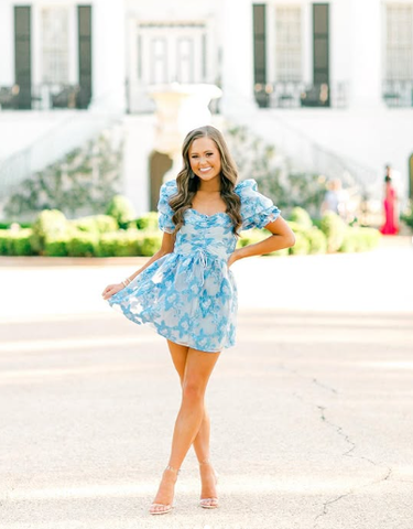 Vestido corto de fiesta de verano estilo retro con estampado floral y corte en A, modelo Y2957