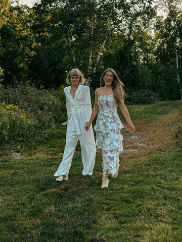 Pretty Strapless 3D Floral Lace Tiered Long Prom Dress,White A Line Evening Dress Wedding Dress Y8462