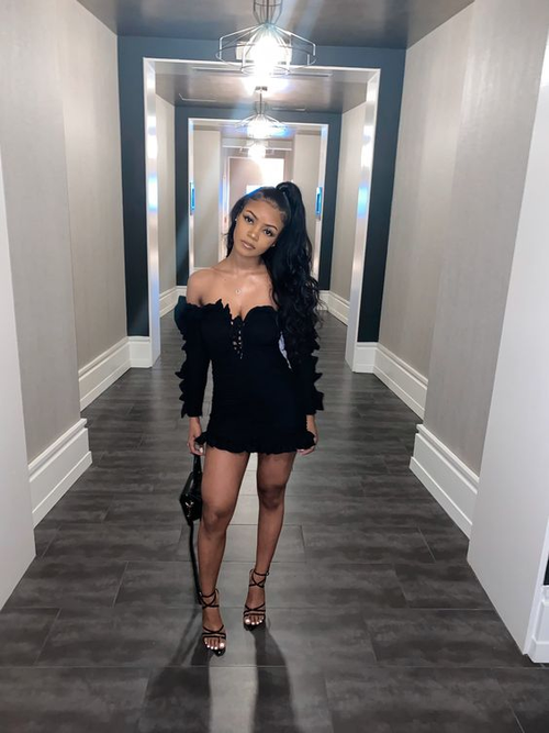 Tenue pour 21e anniversaire - Robe de soirée courte pour jeune fille noire - Y2105
