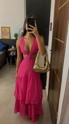 Sexy A-line Tiered Evening Dress Boho Dress Y6950