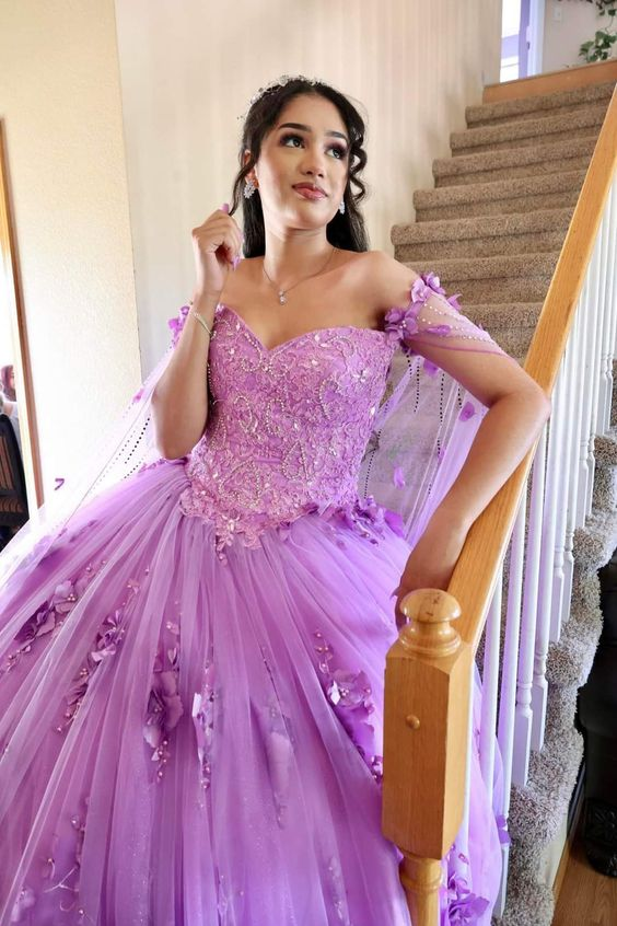 Impresionante vestido de quinceañera de tul, vestido de baile, vestido Sweet 15 Y6032