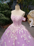 Nuevo vestido de novia floral corte A, largo hasta el suelo, con cordones, hombros descubiertos, adornado con cuentas y apliques Y1090