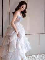 Robe de bal luxueuse et brillante, robe de 16 ans, robe de princesse, Y2403