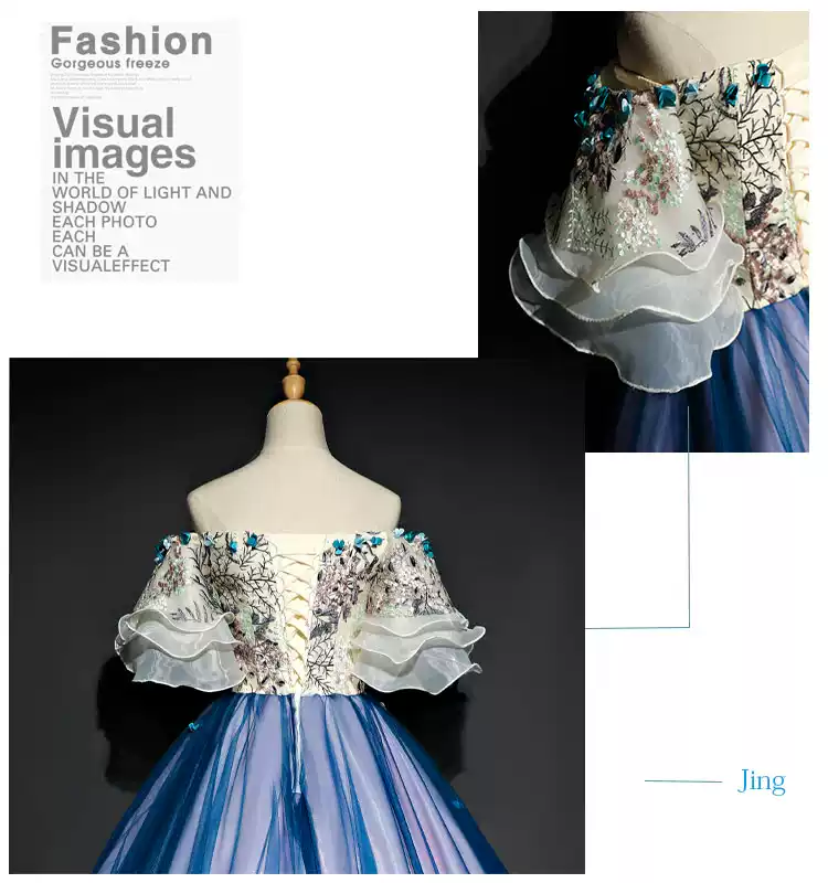 Vestido de gala largo para fiesta de quinceañera, vestido de noche, encantador vestido de graduación, vestido de graduación floral hecho a mano S4837