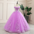 Robe de bal de princesse classique violette pour quinceañera Y299