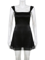Lovely Black Straps A-line Homecoming Dress Y4035