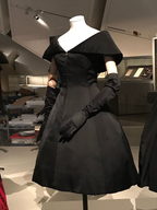 Retro Black A-line Homecoming Dress Black Party Dress Y2438