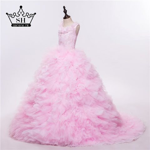 Pink Cloud Flower Girl Dresses Cloud Baby Cloudy Puffy Ball Gown  Flower Girl Dress Plus Size Custom Made HTA0053 2025