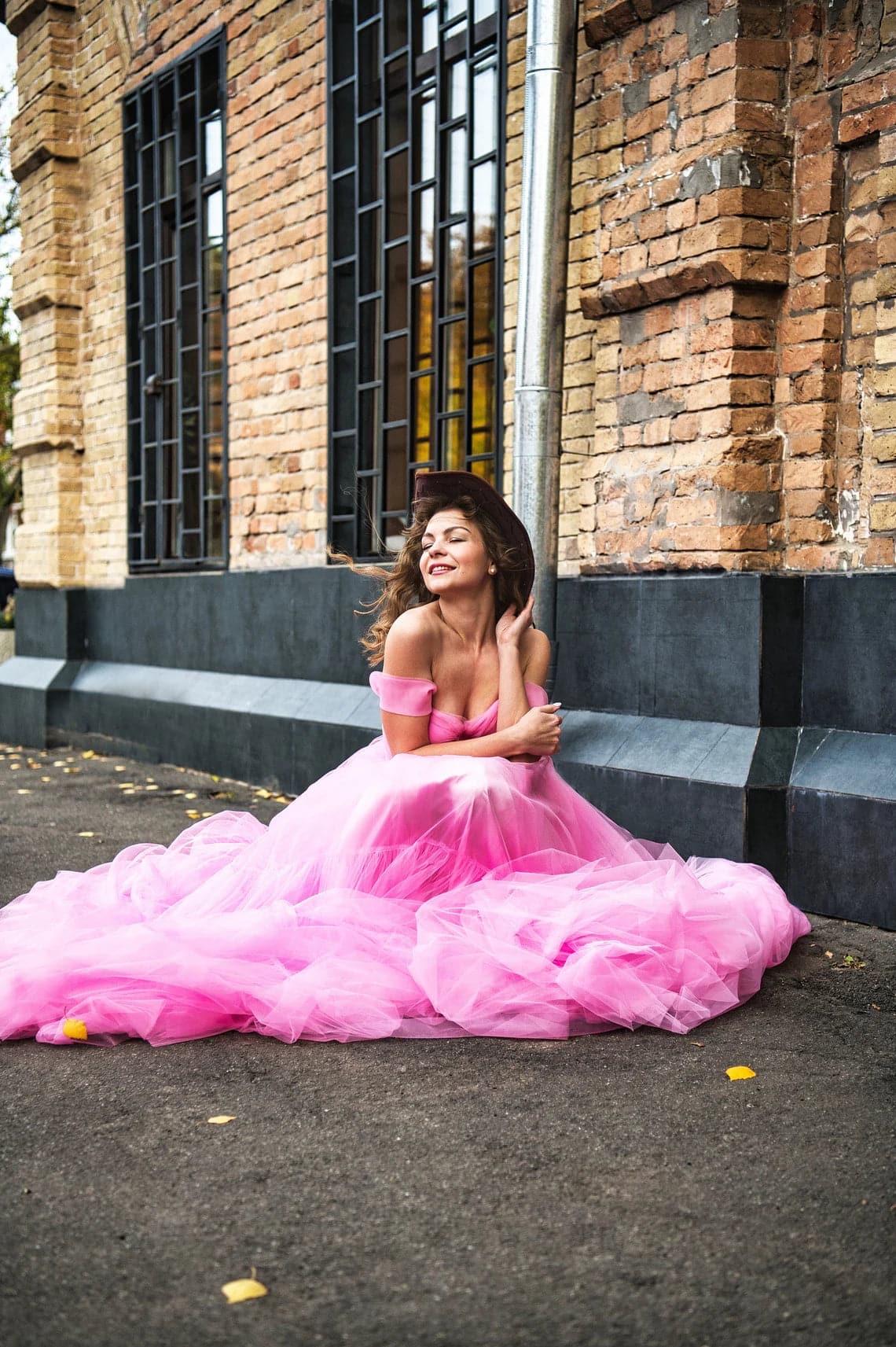 Vestido de tul rosa y vestido de cumpleaños rosa 2025 SY035