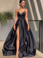 Vestidos de princesa de satén sin mangas con volantes y tirantes SYP126