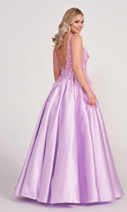 Robe de bal lilas avec papillons 3D SYP58