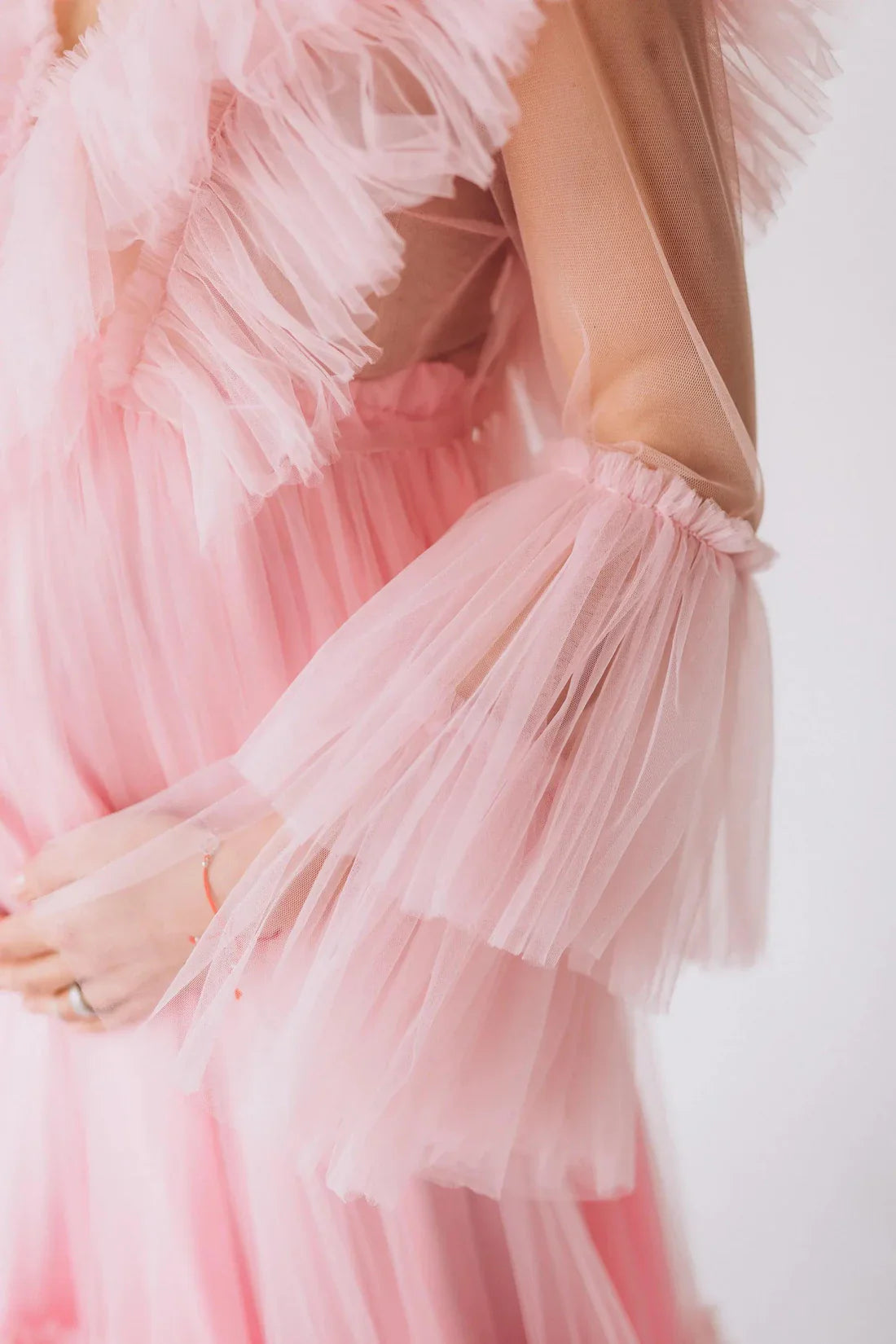 Vestido de tul abullonado para baby shower para mujer 