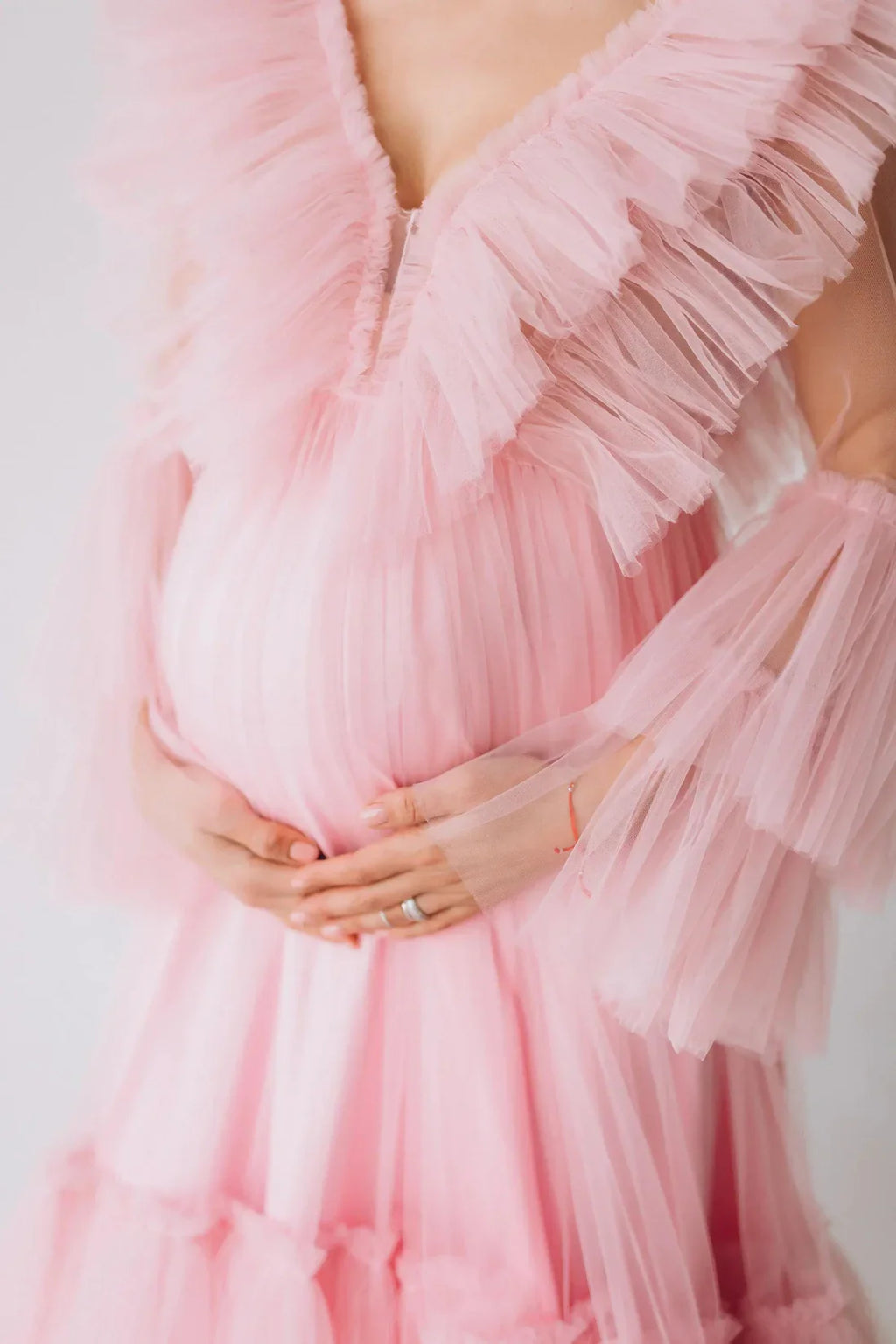 Vestido de tul abullonado para baby shower para mujer 