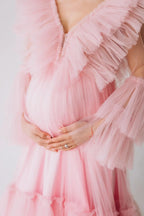 Vestido de tul abullonado para baby shower para mujer 