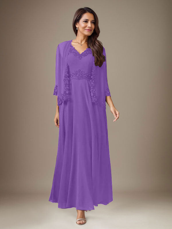 Robe prune trapèze en mousseline à sequins 