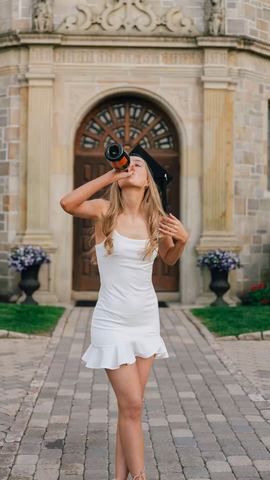 White Spaghetti Straps Graduation Dress White Homecoming Dress Y2986