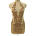 Luxurious Heavy Handmade Party Dress 22nd Birthday Dress Sexy Silver/Gold Homecoming Dress Y1426