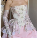 Robe de bal courte bustier tendance, robe de soirée mignonne, robe d'anniversaire Y7775