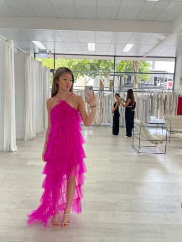 Nouvelle robe de bal noire en tulle à volants, robe de soirée longue Y1993