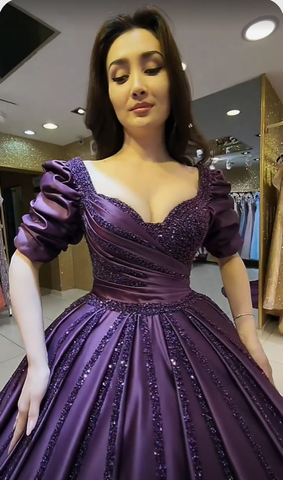 Magnifique robe de bal pour mariage, robe de bal brillante Y4441