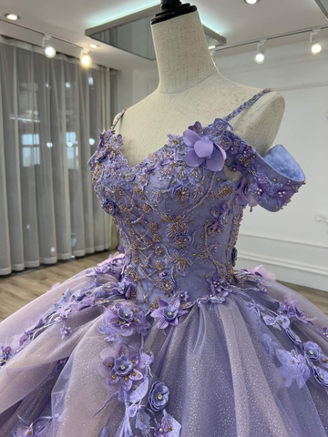Magnifique robe violette pour Sweet 16, robe de bal violette Y1925