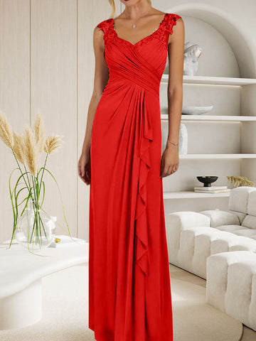 Champagne A-Line Sweetheart Neckline Pleated Mesh Dress