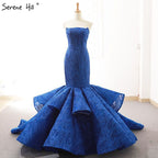 Red Newest Off Shoulder Sexy Wedding Dresses 2025 Appliques Ruffles Fashion Sexy Mermiad Bridal Gown Real Photo HM66614