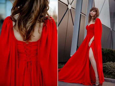 Vestido rojo bohemio