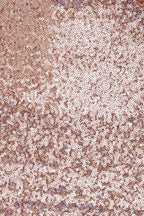Robe de bal courte à sequins, col en V, bretelles spaghetti et or rose PD441