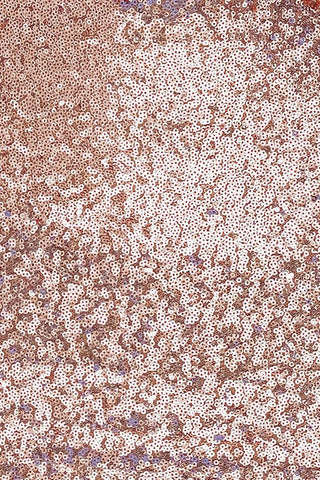 Robe de bal courte à sequins, col en V, bretelles spaghetti et or rose PD441