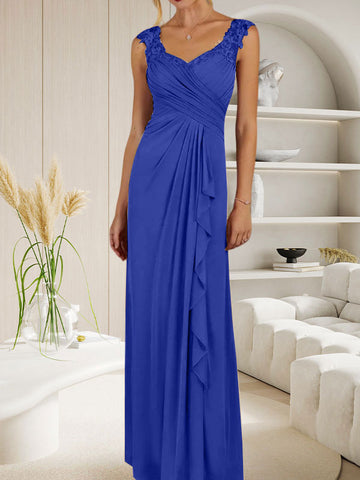 Champagne A-Line Sweetheart Neckline Pleated Mesh Dress