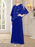 Robe longue en maille pailletée avec corsage asymétrique original 