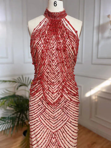 En solde, aucun retour ni remboursement. Robe de soirée sirène sexy et élégante LA6227