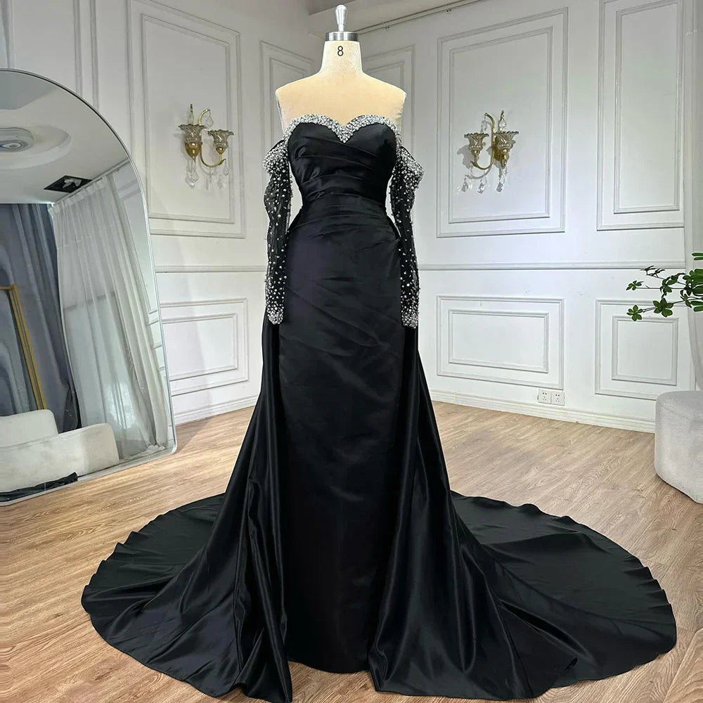 Elegant Sweetheart Yellow Satin Evening Dress LA72777
