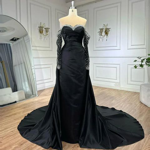 Elegant Sweetheart Yellow Satin Evening Dress LA72777