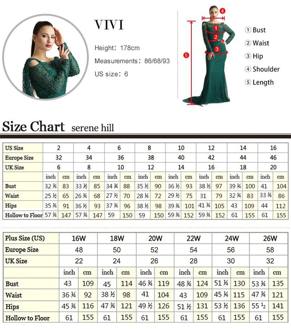 Vestido de noche de lujo estilo sirena, sin tirantes, largo hasta el tobillo, con cuentas, color negro y verde, estilo árabe, modelo LA72406 (2025). 