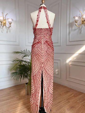 En solde, aucun retour ni remboursement. Robe de soirée sirène sexy et élégante LA6227
