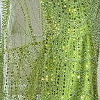 Vestido de noche de sirena color turquesa de Arabia Saudita, con mangas tipo capa con perlas y cuentas, ideal para ocasiones formales (LA72590A) 
