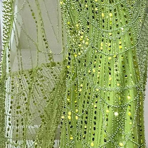 Robe de soirée sirène turquoise saoudienne 2025, avec manches cape perlées et perles, pour une occasion formelle, LA72590A 