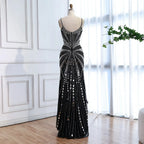 Luxury Nude Corset Beaded Mermaid Evening Dress LA72803A