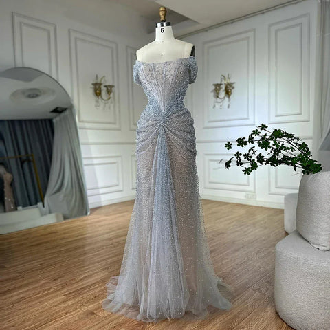 Robe de soirée sirène de luxe à perles, élégante et formelle, LA72905 