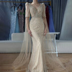 Luxury  Fuchsia Evening  Dress  Mermaid Gown for Formal Occasion LA72774