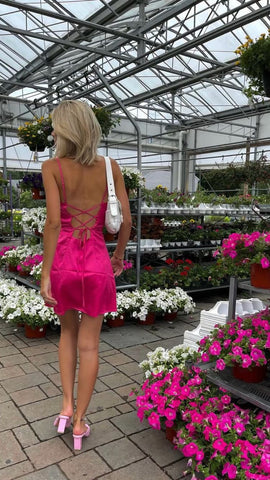 Vestido corto sencillo de tirantes finos para fiesta de bienvenida, vestido de club para mujer Y61