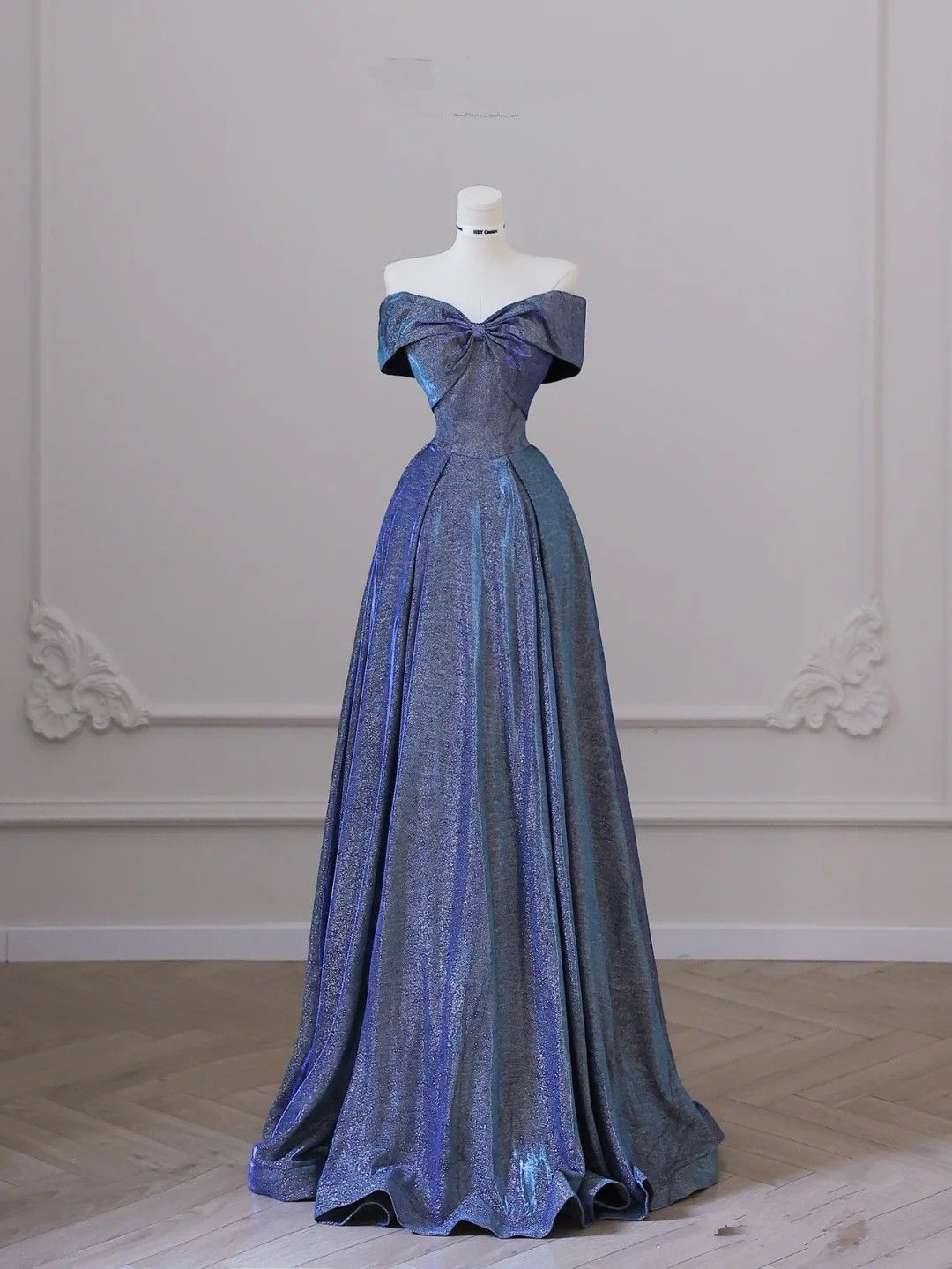 Vestidos largos de fiesta con hombros descubiertos y brillo, vestidos largos de noche formales con hombros descubiertos Y4365