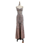 Luxury Nude Corset Beaded Mermaid Evening Dress LA72803A